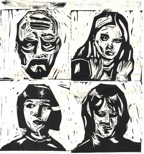 Linocut Artwork On Behance