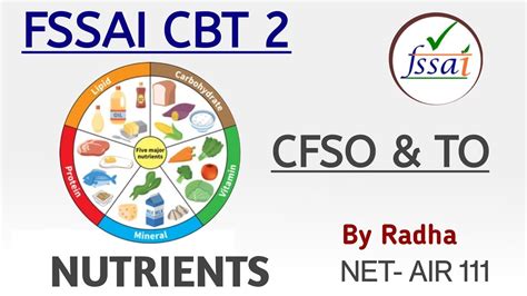 Nutrients Micro And Macro Nutrients FSSAI CBT 2 Central Food Safety