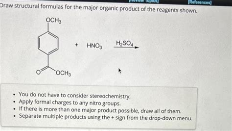 Answered References Draw Structural Formulas Bartleby