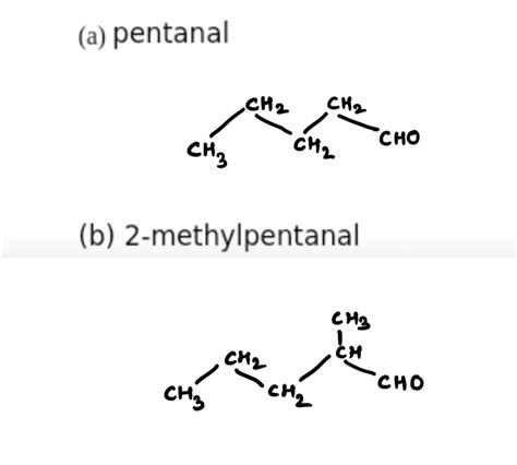 Solved Draw A Condensed Structural Diagram For Each Aldehyde Or