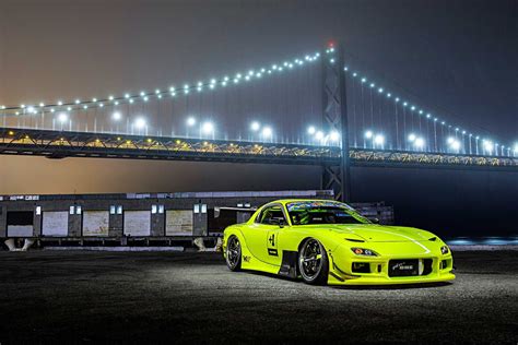 1993 Mazda Rx 7 Cars Bodykit Modified Yellow Wallpapers Hd