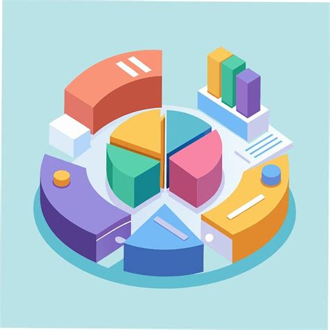 Circle Diagram Four Parts Pie Chart Business Financial Report