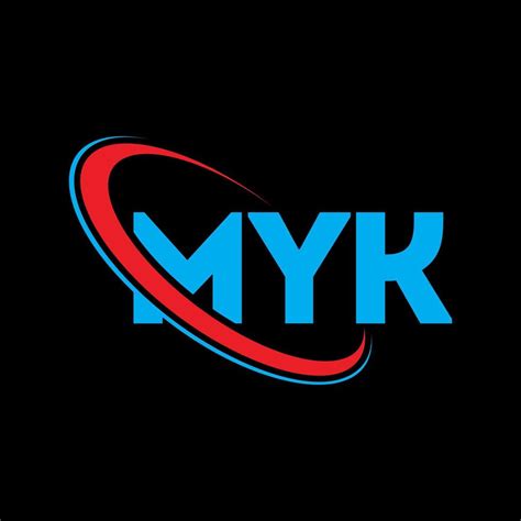 Myk Logo Myk Letter Myk Letter Logo Design Initials Myk Logo Linked With Circle And Uppercase