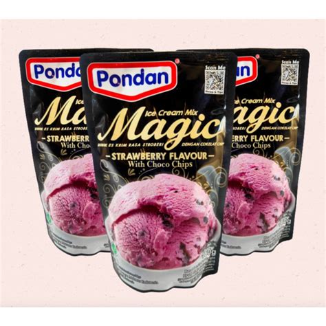 Jual Pondan Ice Cream Strawberry Pouch G Shopee Indonesia