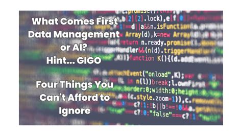 Four Things You Can't Afford to Ignore When Implementing Your Data ...