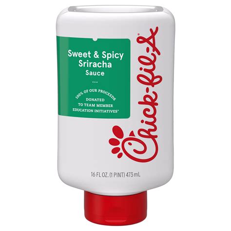 Chick Fil A Sweet And Spicy Sriracha Sauce 16 Fl Oz Display Ready