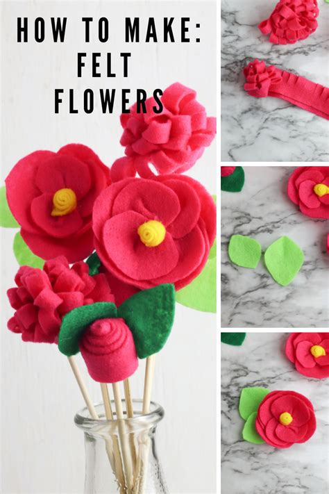 Make This Diy Felt Flowers Tutorial The Sweetest Digs