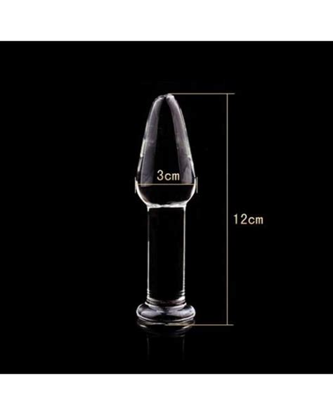 Plug Anal De Vidro 3Cm X 12Cm Sex Shop Sextoy