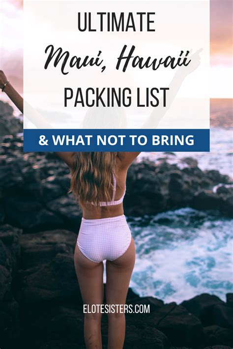 Packing List For Hawaii Vacation What To Wear Essentials To Bring Artofit