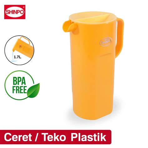 Jual SHINPO Ceret Teko Plastik 1 7 Liter Tempat Air Minum Mineral