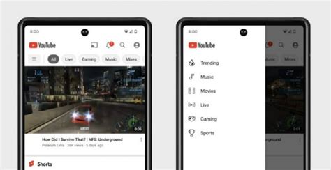 Youtube Sta Testando Un Nuovo Menù Laterale Lo Avete Già Visto Lega