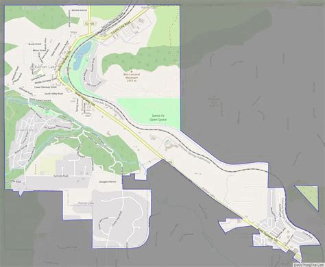 Map Of Palmer Lake Town