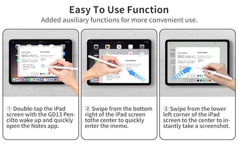 GOOJODOQ Lápiz para iPad GD13 de 2ª generación con carga inalámbrica