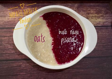 Resep Mpasi Oats Buah Naga Pisang Oleh Wendy Wardhani Cookpad