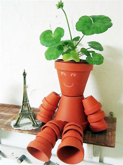 Adorable Clay Pot Flower People 7 Step Project