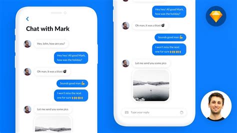 Messenger Chat Ui Ios App Sketch Tutorials For Beginners Step By Step