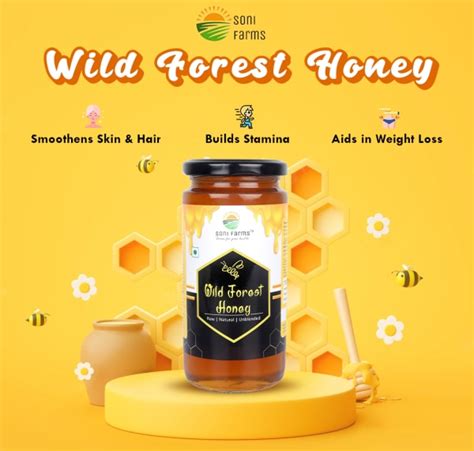 Soni Farms Raw Natural Unheated Unprocessed Wild Forest Jungle Honey