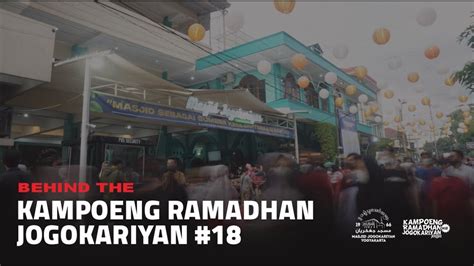 Official Behind The Kampoeng Ramadhan Jogokariyan 18 YouTube