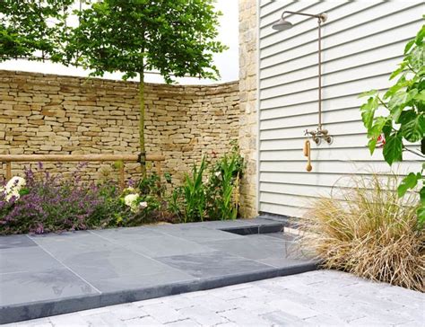 Nero Riven Slate Tiles Mandarin Stone