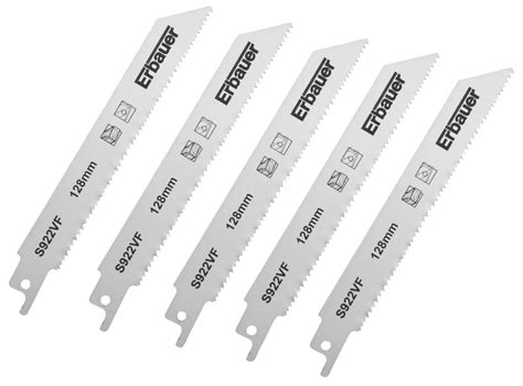 Erbauer S922VF Multi Material Reciprocating Saw Blades 5 Pack Screwfix