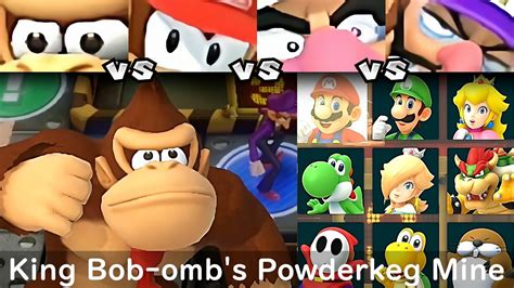 Super Mario Party Donkey Kong Vs Diddy Kong Vs Wario Vs Waluigi