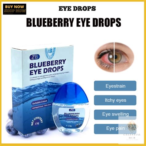 Original Blueberry Eye Drop Relieves Red Eyes Discomfort Blurred Vision