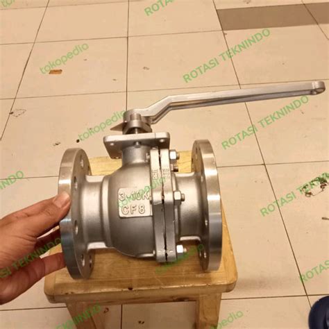 Jual Ball Valve Stainless SS304 JIS 10K Flange 2 Inch Jakarta Barat