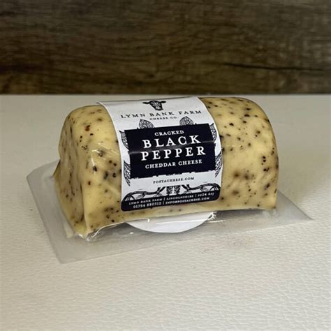 Cracked Black Pepper Cheddar Cheese G Postacheese