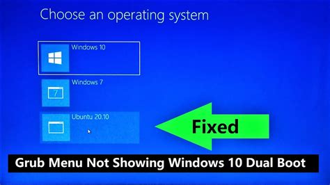 How To Fix Dual Boot Option Not Showing In Windows 10 7 YouTube