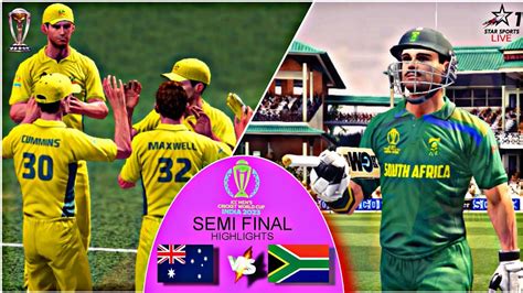 Australia Vs South Africa Semi Final Highlights Cricket World Cup