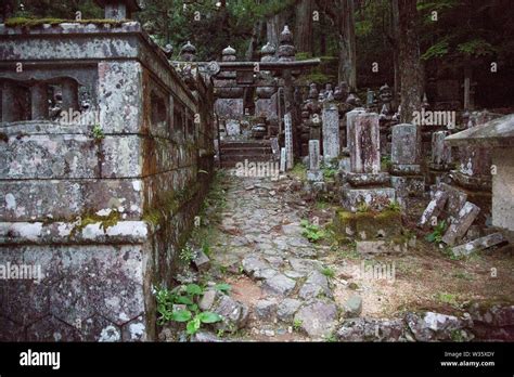 Okuno In Cemetary Koyasan Japan Stock Photo Alamy