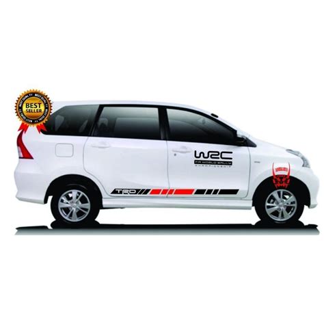 Jual Sticker Stiker Cutting Mobil Wrc Stripping Bawah Pintu List Avanza