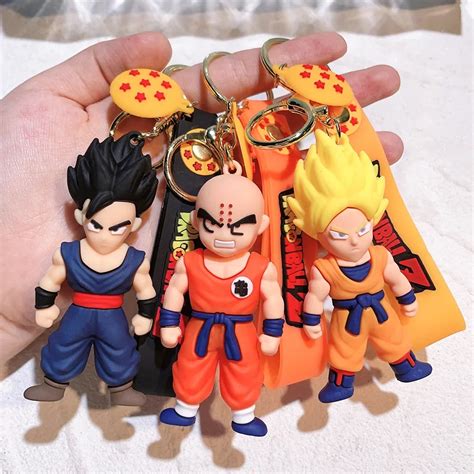 Anime Dragon Ball Keychain Z Super Saiyan Son Goku Bulma Broly Piccolo