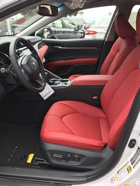 2019 Toyota Camry Sport Red Interior