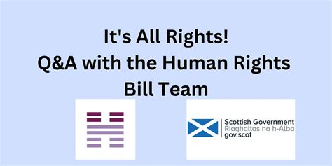 Its All Rights Qanda With The Scottish Government Human Rights Bill Team September 14 2023