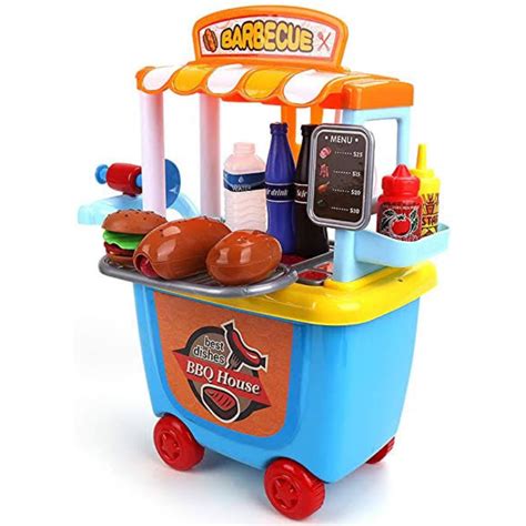 Kids Play Food And Ice Cream Truck Toy Cart– Zincera