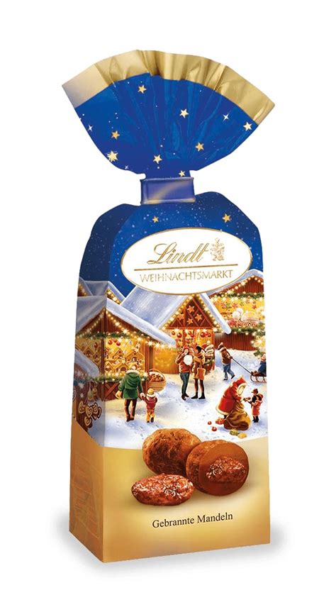 Lindt Schokolade Weihnachtsmarkt Gebrannte Mandeln 3 X 100 G