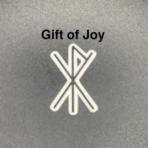 Gift Of Joy Bind Rune Temporary Tattoo Gebo Laguz Elder Etsy