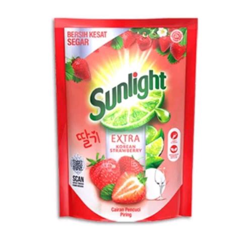 Jual Sunlight Cairan Pencuci Piring Ml Extra Korean Strawberry