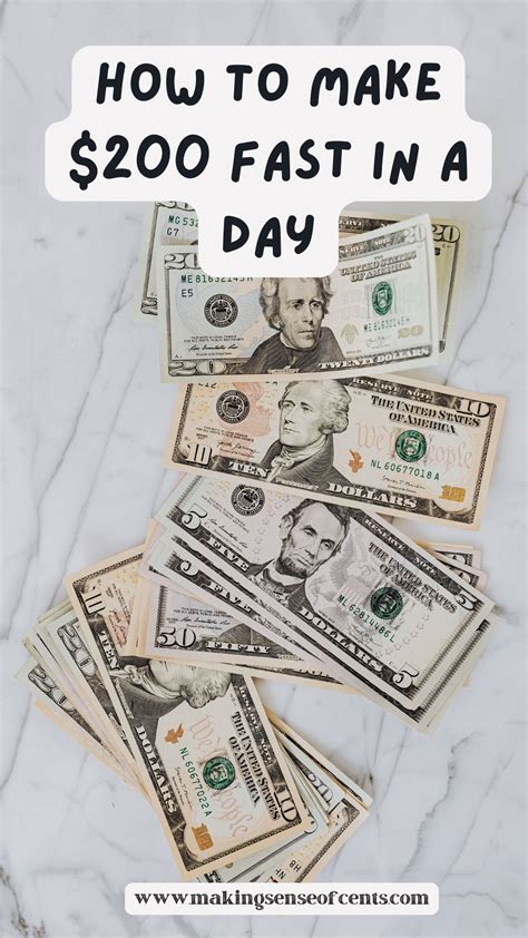 How To Make 200 Quick In A Day Frugalgeneral