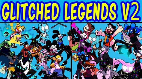 Friday Night Funkin New VS Glitched Legends V2 Full Week Glitched