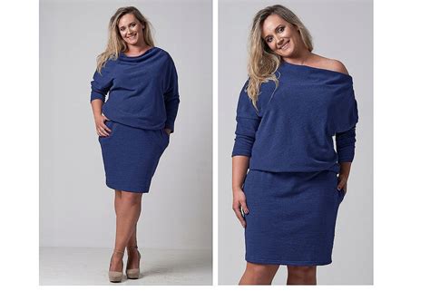 TUSZUJĄCA BRZUSZEK CIEPŁA SUKIENKA Plus Size XXXL 7691097127