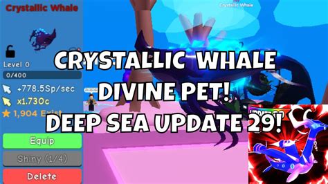 I HATCHED THE NEW DIVINE PET CRYSTALLIC WHALE In CLICKER SIMULATOR