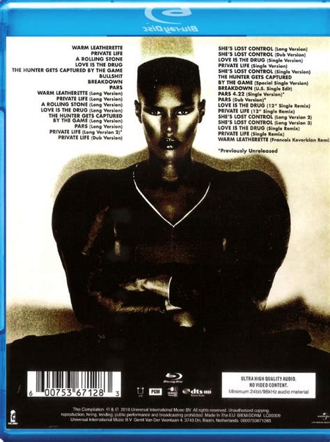 Grace Jones Warm Leatherette Blu-Ray Hi-Res Audio