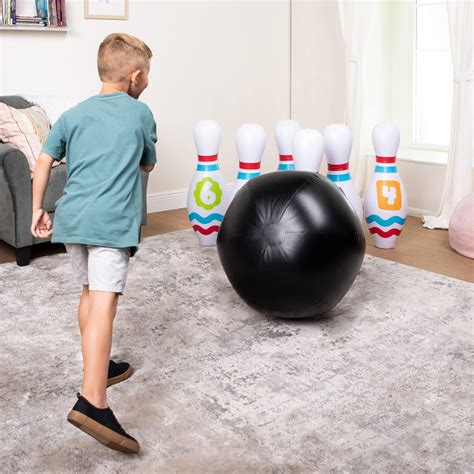 JOYIN Juego de bolos inflables gigantes para niños y adultos juegos de