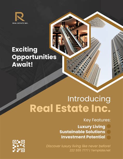 Free New Development Project Announcement Flyer Template to Edit Online