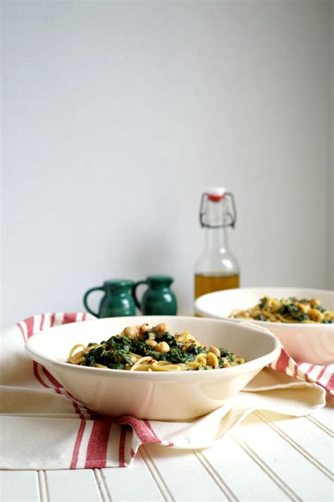 Creamy Vegan Kale And Chickpea Pasta The Baking Fairy