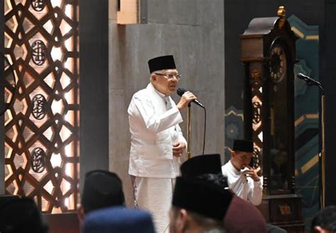 Wapres Maruf Amin Ingatkan Keutamaan Malam Lailatul Qadar Okezone