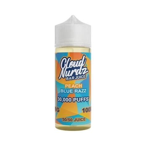 Peach Blue Razz Ml E Liquid Cloud Nurdz Uk Vape Store E Cig Clouds