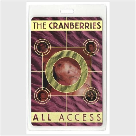 The Cranberries 1999 Bury The Hatchet Tour All Access Laminated